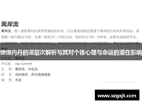 愤恨内丹的深层次解析与其对个体心理与命运的潜在影响